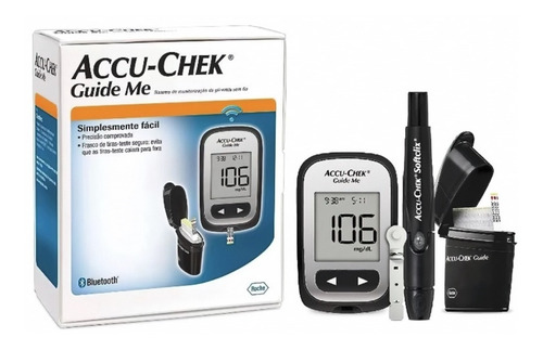 Aparelho Glicos/diabets/glicemia Accu Check Guide Completo
