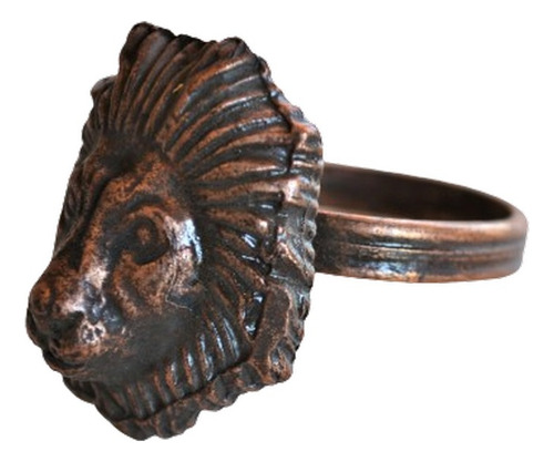 Anillo Porta Servilleta Servilletero León Cobre