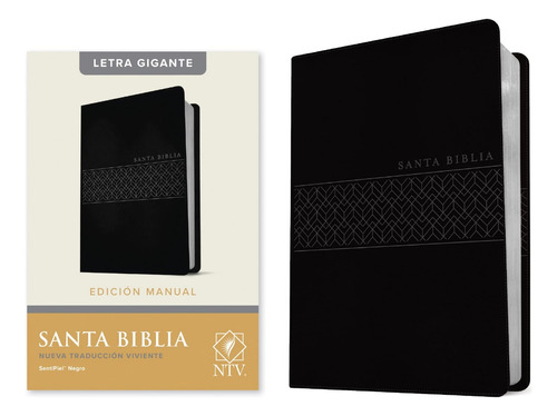 Biblia Ntv Edición Manual Negra Letra Gigante Símil Piel