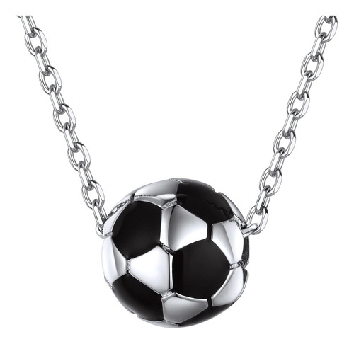 Chicsilver, Collar Con Colgante De Balón De Fútbol Para Homb