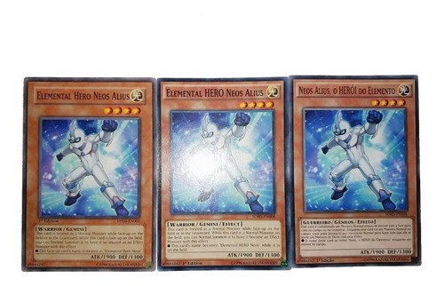 Yugioh - 3x Elemental Hero Neos Alius