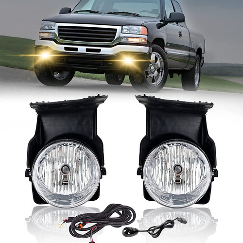 Luz Antiniebla Para Gmc Sierra Par Faro Lado Derecho Lente