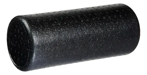Rolo de Massagem Foam Roller 30cm Liberação Miofascial Eva Cor Preto