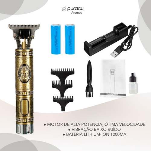 Maquina De Acabamento Trimmer Para Cabelo Barba Corpo Buda