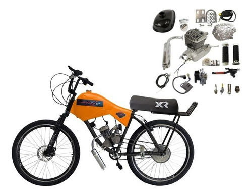 Bicicleta Motorizada Caren Fr/disk Bancoxr *kit+bike Desmont Cor Laranja Ktm