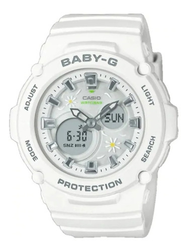 Reloj Mujer Casio Baby-g Bga-270fl-7a Joyeria Esponda Color de la malla Blanco Color del bisel Blanco Color del fondo Blanco