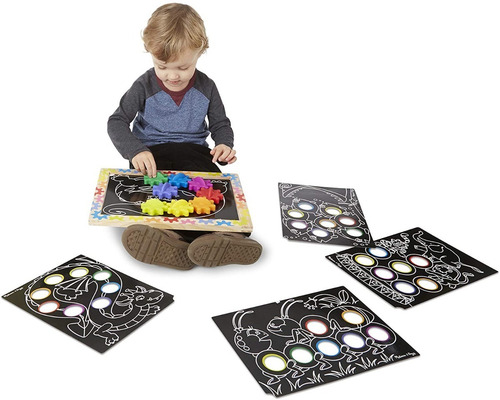 Melissa & Doug Juego De Habilidades Ajustando Engranes