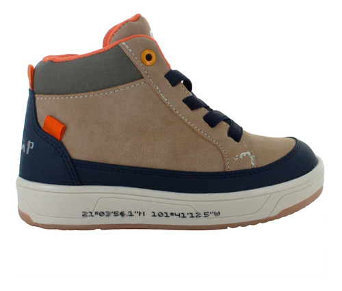 Roddyck Tenis Bota Urbano Moda Casual Camel Azul Niño 84830