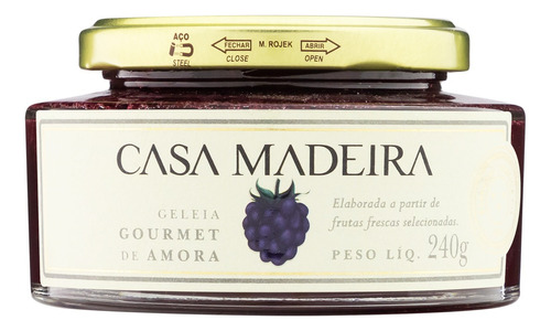 Geleia Amora Casa Madeira Tradicional Vidro 240g