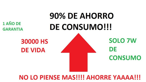 Imagen 5 de 9 de Pack X 50 Focos Led 7w 30° Gu10 220v Dicro Led Candil =50w