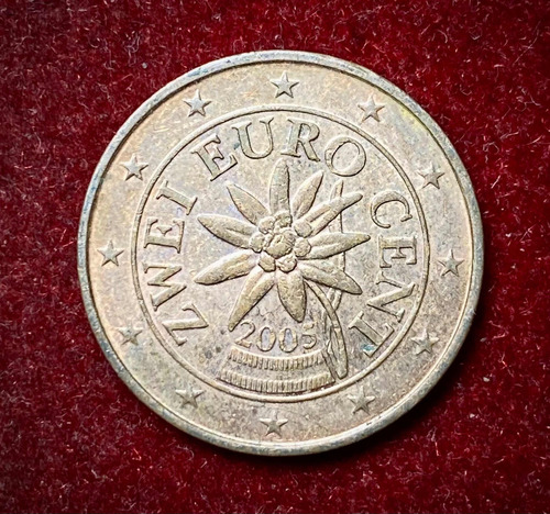 Moneda 2 Céntimos De Euro Austria 2005 Km 3083 (Usado)