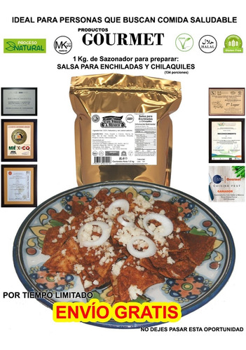 Salsa P/ Chilaquiles Y Enchiladas 1kg (especias Naturales)