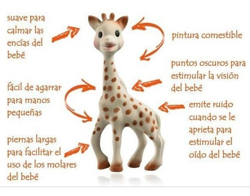 Imagen 7 de 10 de Sophie La Girafe Famosa Jirafa Sofia Chocolette Original