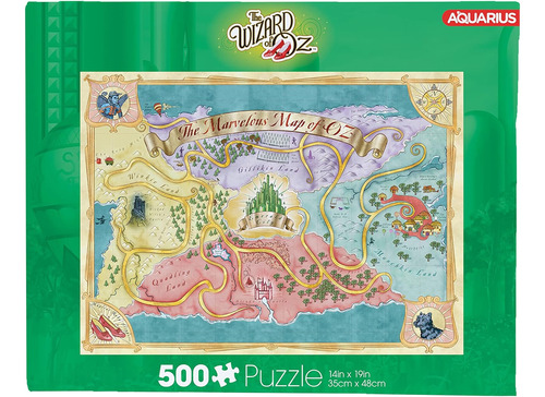 Acuario - The Wizard Of Oz Map De 500 Piezas Rompecabezas