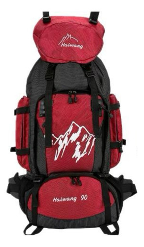 Mochila Para Camping Trekking Caza Y Viajes De 90 Litros 