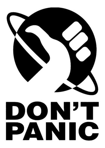 Don 't Panic Hitchhiker' S Guide Pvc Sticker|cars Camiones F