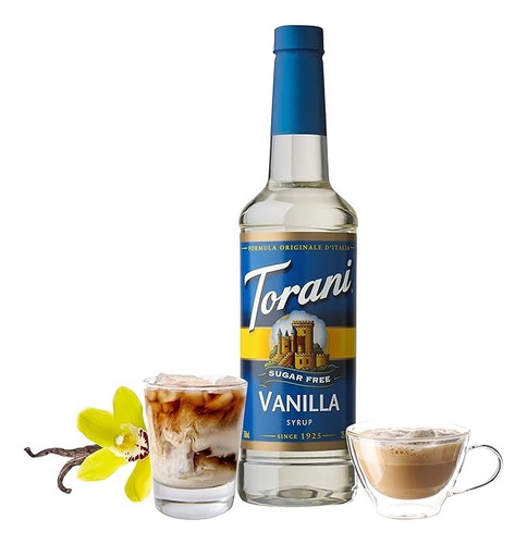 Torani Vainilla Sugar Free Jarabe Saborizante Cafe Te 750ml