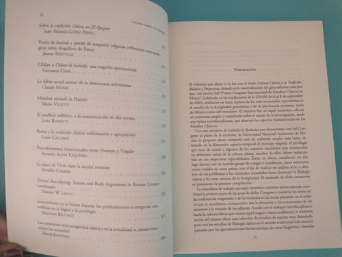 Cultura Clásica Y Su Tradición - Edición Especial Unam