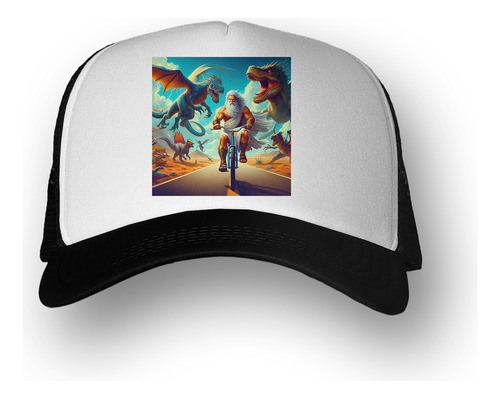 Gorra  Zeus Andando En Bicicleta Dragon Dinos M1