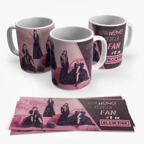 Taza Black Pink Jisoo Jennie Rosé Lisa