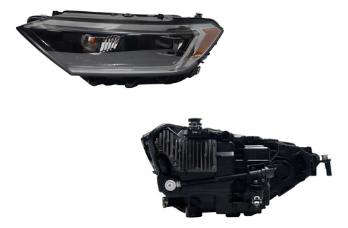 Faro jetta 2020 F/negro Led M/ambar Highline-gli Izq Opt