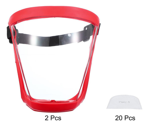 Protectores De Seguridad Completos Meccanixity Red, Antifogg