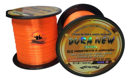 Linha De Pesca Starmex Artemis Duranew Laranja