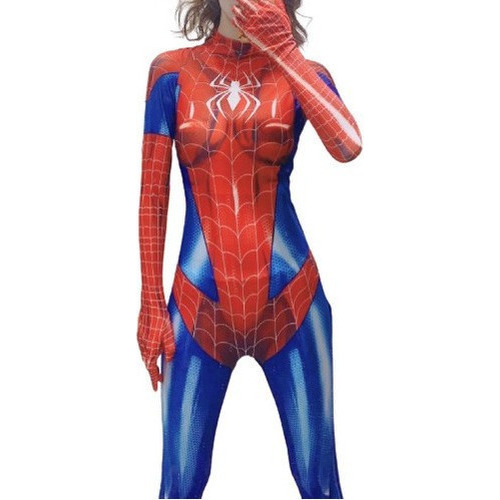 Mono De Superhéroe Sexy Para Mujer Con Cosplay De Spiderman