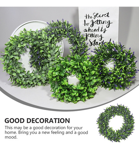 Decorações De Janela De Primavera: Coroa De Lavanda Chique