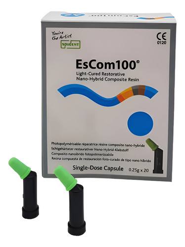 Resina Compuesta Escom 100 B2 Nanohíbrida Fotocurado Cápsula