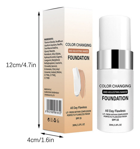 Base De Maquillaje LĂquida Sin Base De Maquillaje Que Cambia