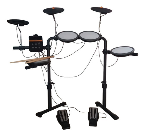 Bateria Eletrônica Nagano Tech Ntf-01 Com 7 Pads (seminovo) Preto E Branco (Usado)