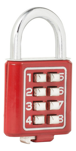 Candado De Combinación, Rojo, 35 Mm Lock