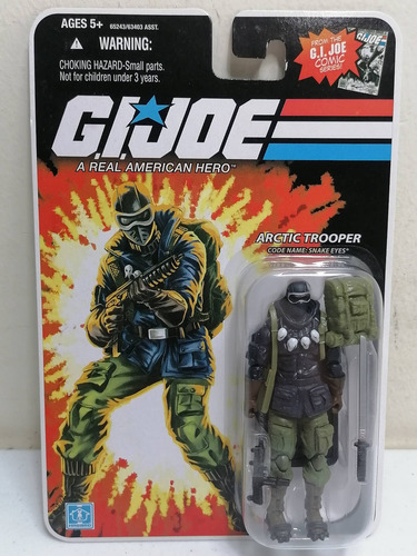 Gi Joe Rene Comic Series Arctic Trooper Snake Eyes 2007 25th