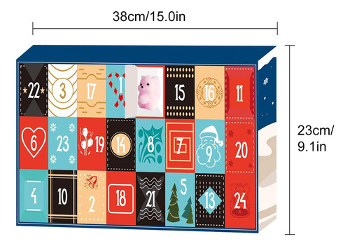 Juguetes Con Cuenta Regresiva Para Navidad Con 24 Piezas Dif