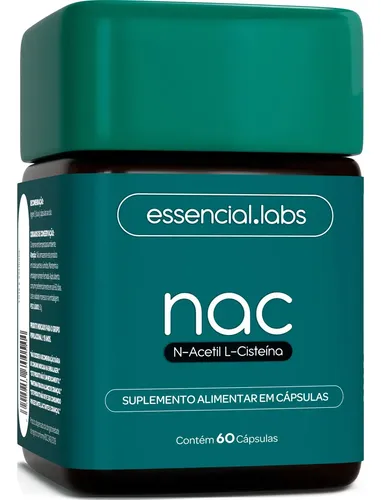 NAC 600mg - N-Acetil L-Cisteína - 60 Cápsulas