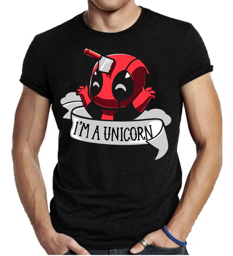 Playera Deadpool I´m A Unicorn. 