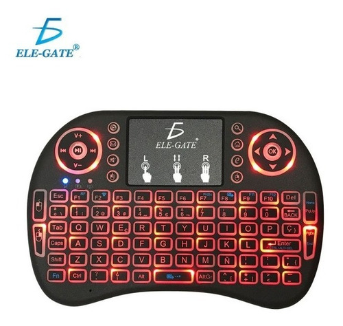 Mini Teclado Español Inalambrico Bluetooth Iluminado Smart
