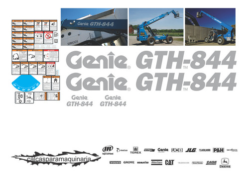 Kit De Calcas De Restauración Para Genie Gth 844 2