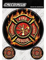Comprar Kit De Calcos X3 Calco Plus Cruz Malta Fire Rescue