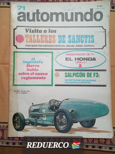 Automundo 71 Simca Honda Tm Las Perdices Karting 14/9/1966 (Usado)
