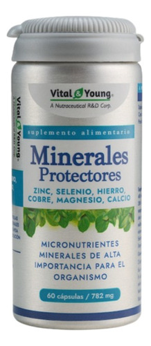 Minerales Protectores Zinc Selenio Cobre 60 Cap Dietafitness