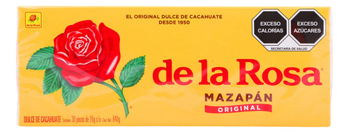Mazapan De La Rosa De Cacahuate 30 Piezas
