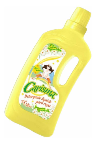 Detergente Líquido Biodegradable Para Ropa Carisma 1 Litro