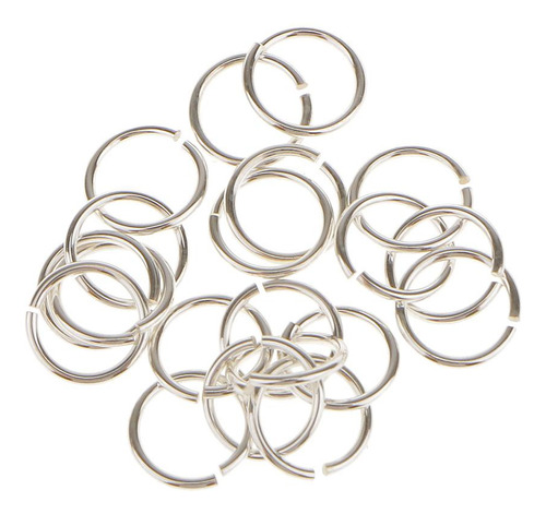 80x 925 Conector De Plata Anillos De Salto Divididos