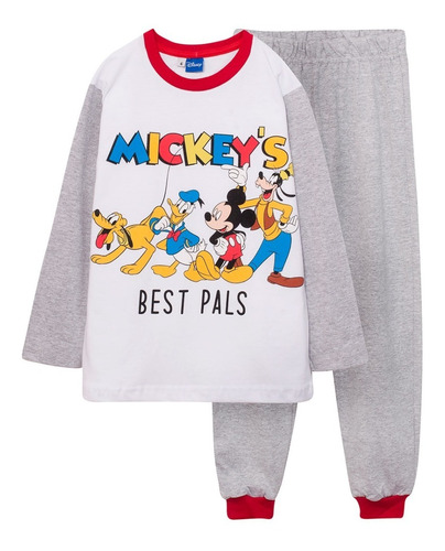 Pijama Manga Larga Disney Mickey Mouse Y Sus Amigos Original