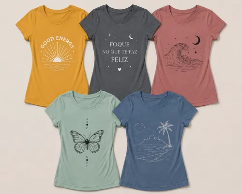 5 Camiseta Infantil Juvenil Meninas Tamanho 2 À 16 Anos - R$ 100,79