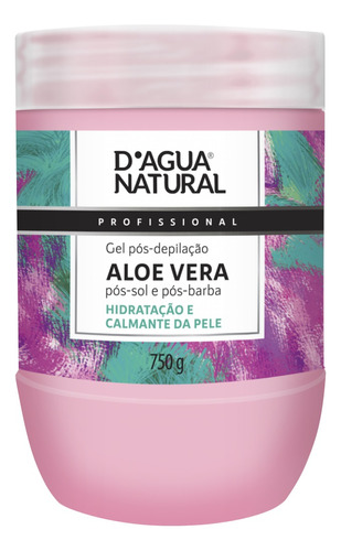 Gel Pós Depilação Calmante E Hidratante 750g Dagua Natural