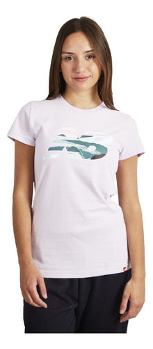 Remera New Balance Graphic Tee Moda Dama Asfl70