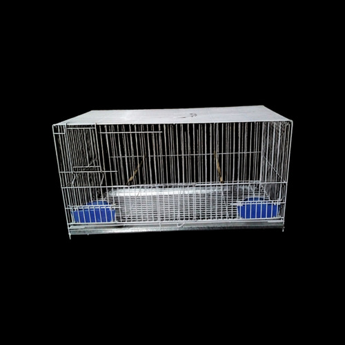 Jaula De Cria 60x31x31 Con Puerta Y Soporte De Nido Blanco